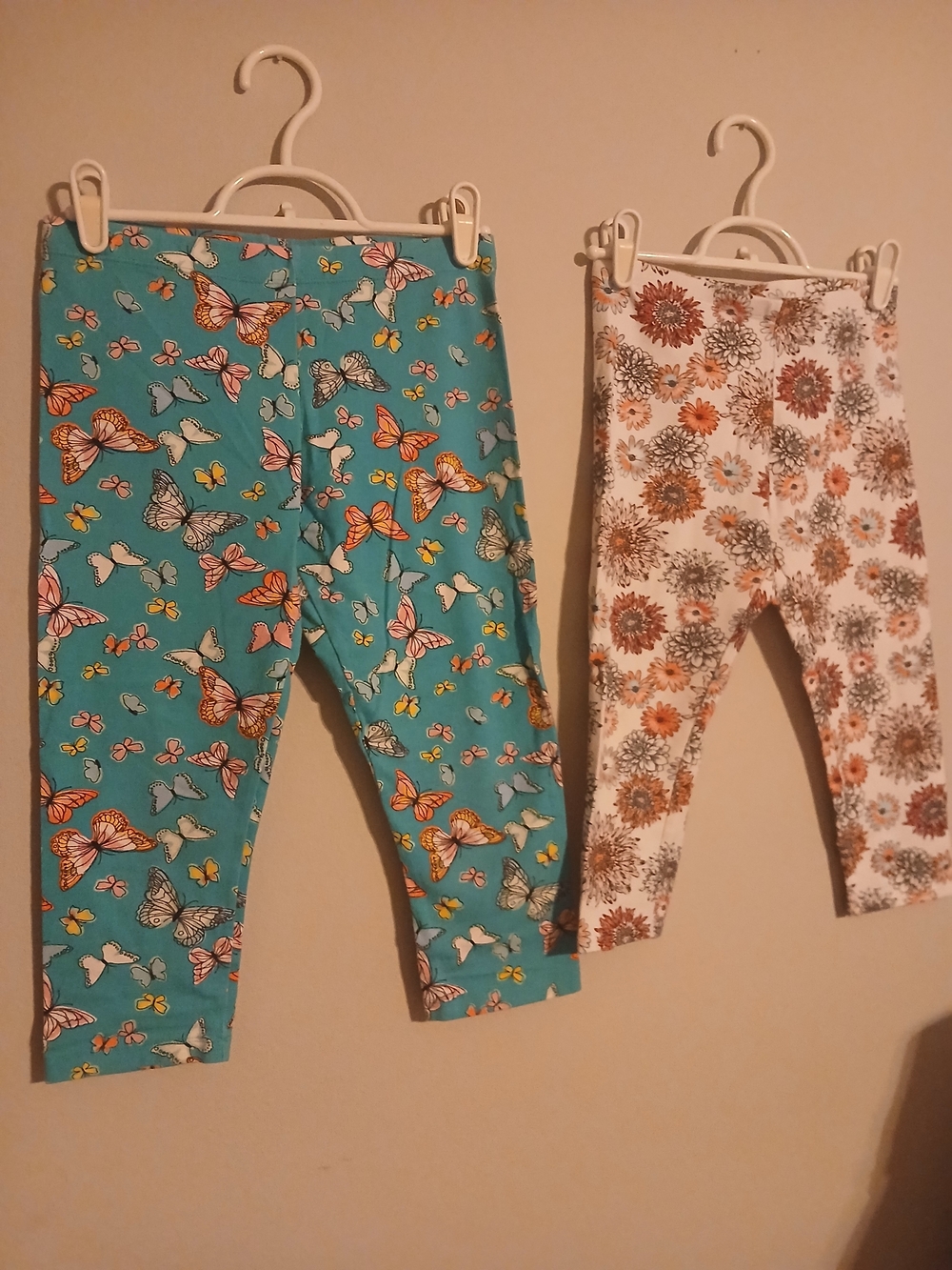 wonder nation And Faded Glory  Butterfly And Floral Print Leggings